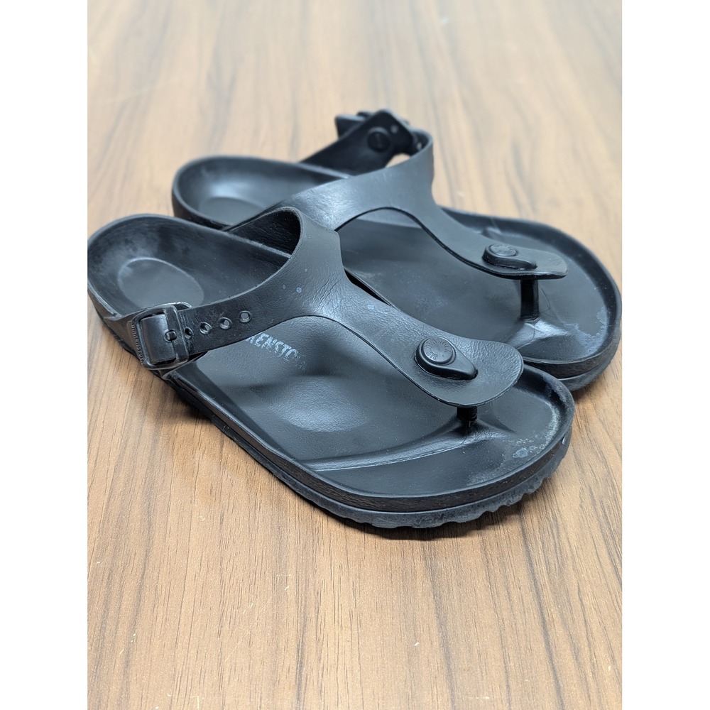 Birkenstock Gizeh EVA Black Sandals Womens 38 L7 M5 Waterproof Thong Slides